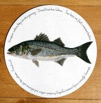 Sea Bass tablemat in use