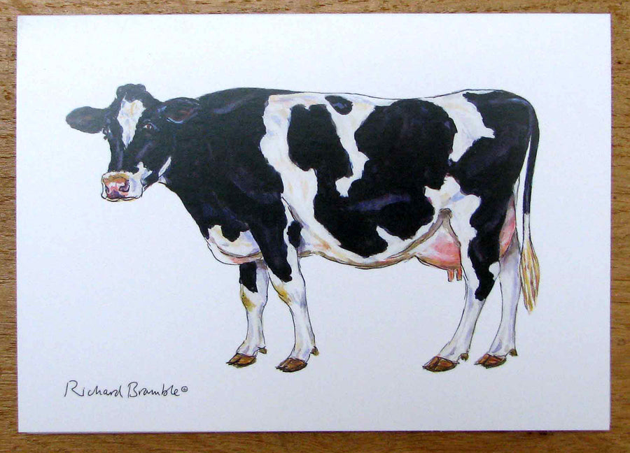 Holstein-Friesian Cow Greeting Card Richard Bramble