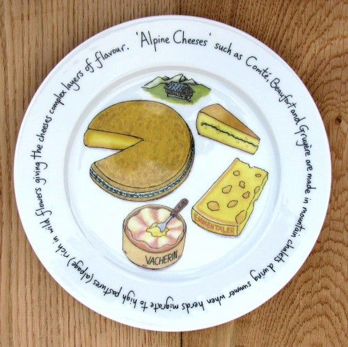 Alpine Cheese 21cm Plate styled on the table