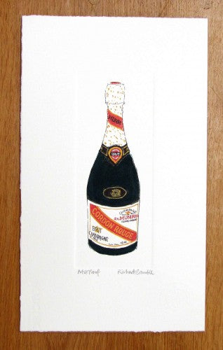 Richard Bramble artist print Cordon Rouge Mumm Champagne