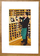 Making a selection from the Wine Cellar
