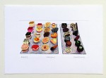 Richard Bramble Limited Edition artist print of Chef Tom Aitkens 's petit fours in use