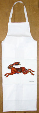 Hare Leaping Apron