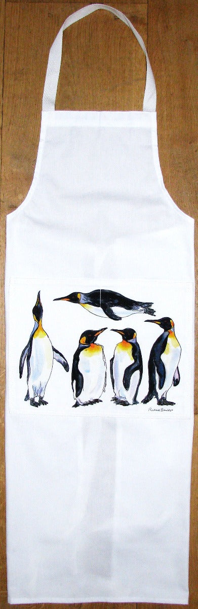 King Penguins Apron by Richard Bramble