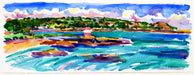 Archirondel Bay, Jersey, original painting