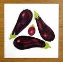 Aubergine Greeting Card
