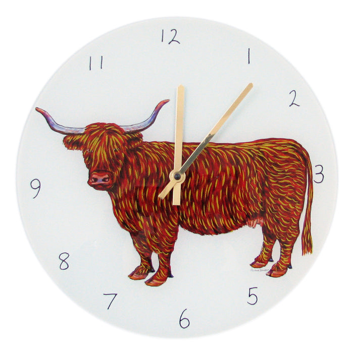 Richard Bramble Highland Cow Clock