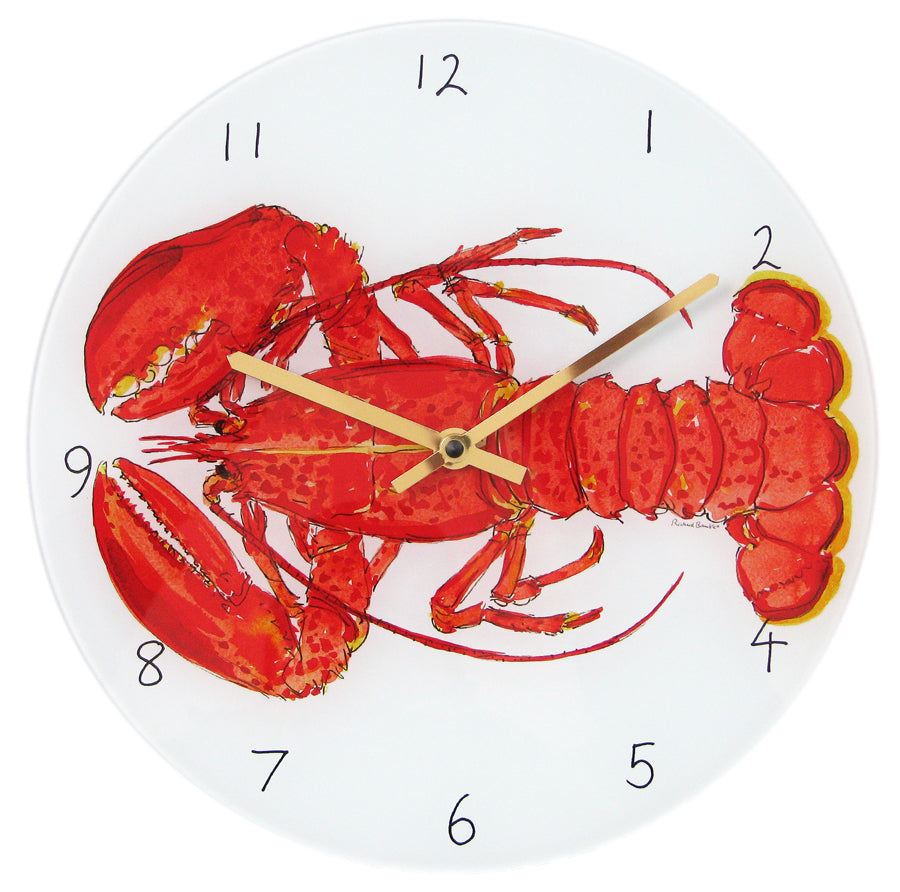 Red Lobster 30cm Clock | Richard Bramble — Richard Bramble Store
