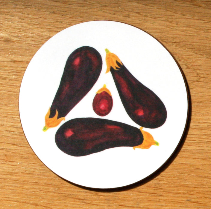 Richard Bramble Aubergine Coaster