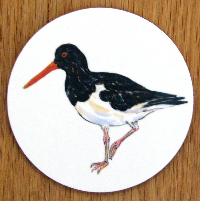 Oystercatcher Standing Coaster by Richard Bramble