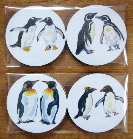 Richard Bramble Penguins Gift Coaster Pack