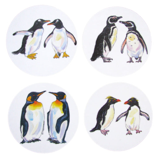Richard Bramble Penguins Gift Coaster Pack unboxed