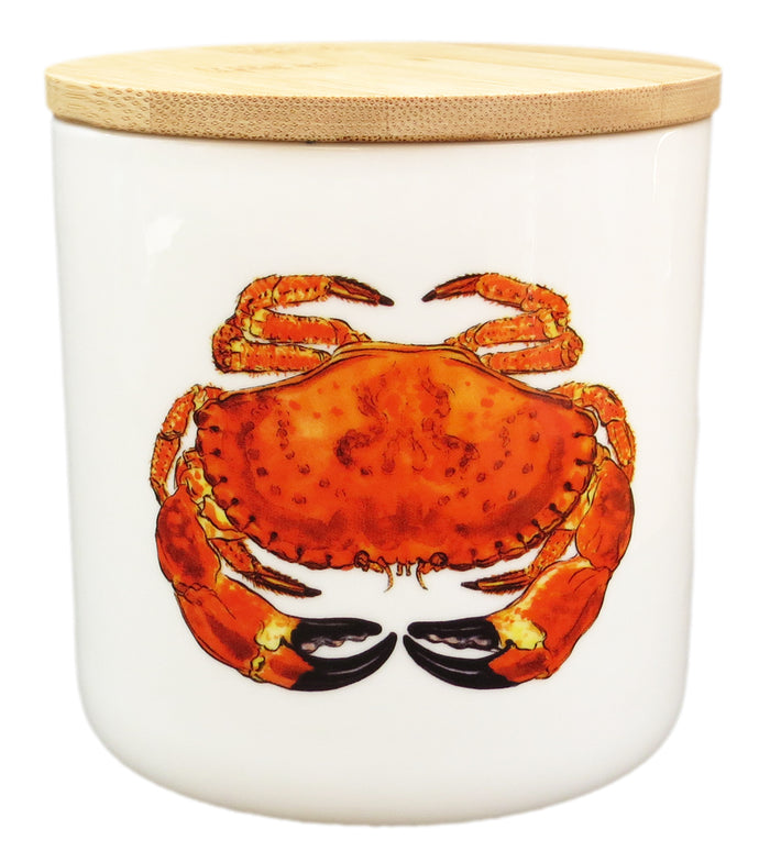 Shellfish Storage Jar styled on the table