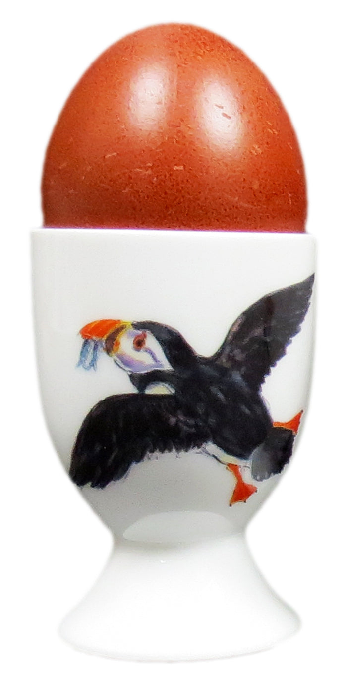 Puffin Egg Cup styled on the table