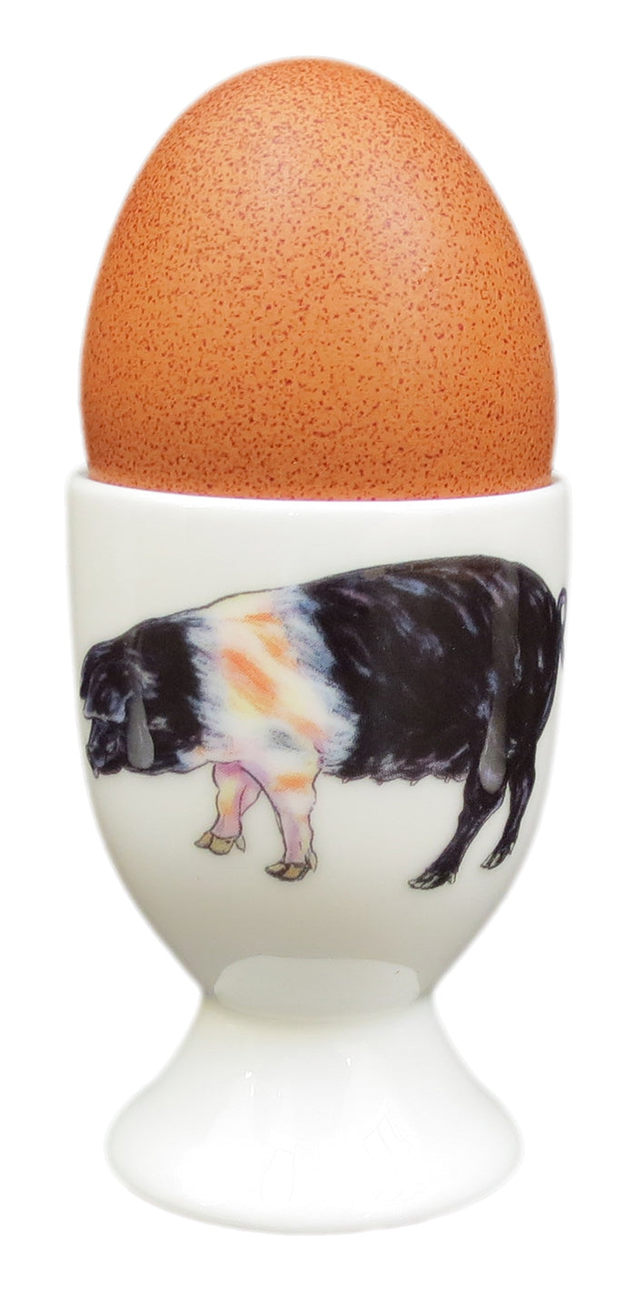 Pigs Egg Cup styled on the table