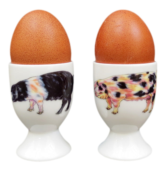 Pigs Egg Cup in use