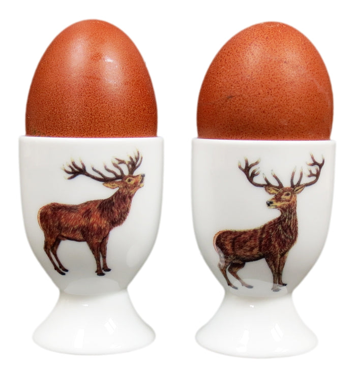 Stag Egg Cup in use