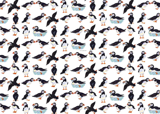 Richard Bramble Puffins Fabric (made to order)