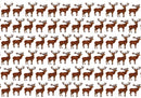 Stags Linen Fabric (made to order)