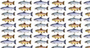 Trout & Salmon Linen Fabric (made to order)