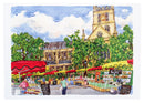 Borough Market & Southwark Cathedral Greeting Card