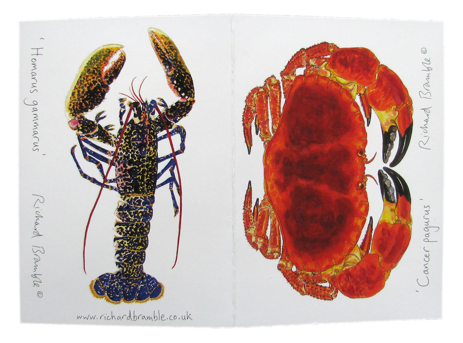Richard Bramble Crab & Lobster Greeting Card