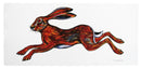 Hare Leaping Greeting Card