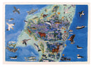 North Uist Map Large Greeting Card
