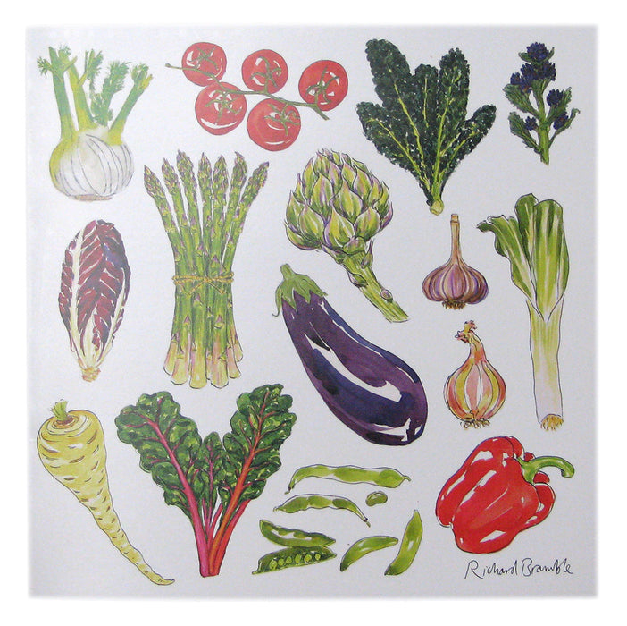Richard Bramble Vegetables Greeting Card