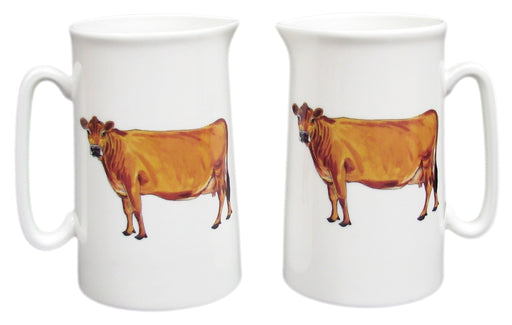 Richard Bramble Jersey Cow 1 Pint Jug pair