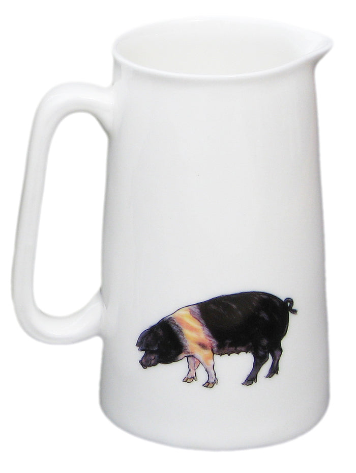½ Pint Gloucestershire Old Spot & Saddleback Pig Jug in use