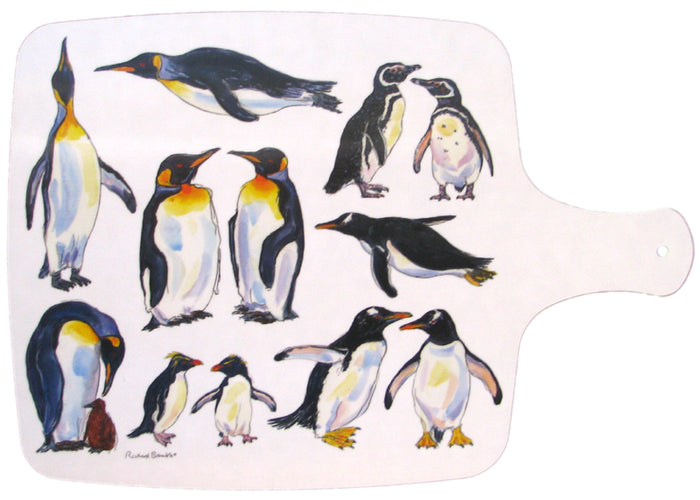 PENGUINS Melamine Chopping Board styled on the table