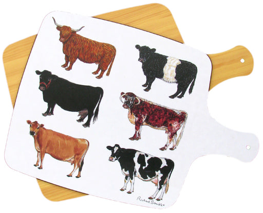 Cows Melamine Board by Richard Bramble