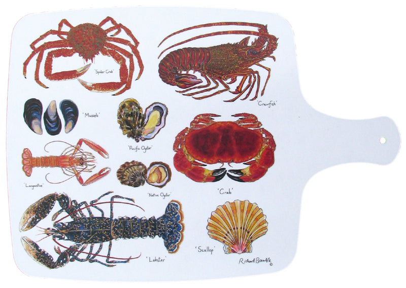 Shellfish Melamine Board by Richard Bramble