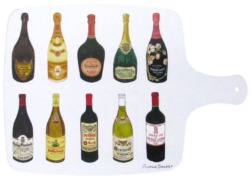 Wines Melamine Board by Richard Bramble
