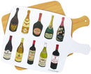 Wine & Champagne Bottles Melamine Chopping Board
