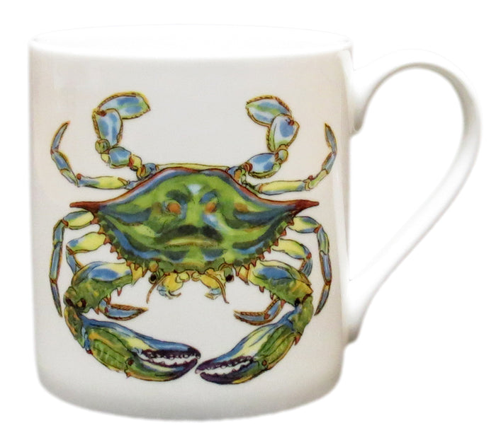 Blue Crab Mug (large size) size & rim guide