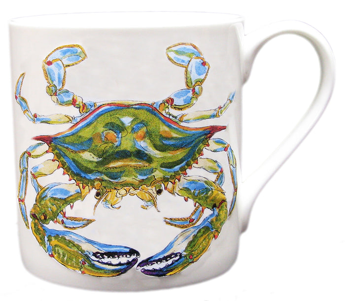 Blue Crab Mug (large size) table setting