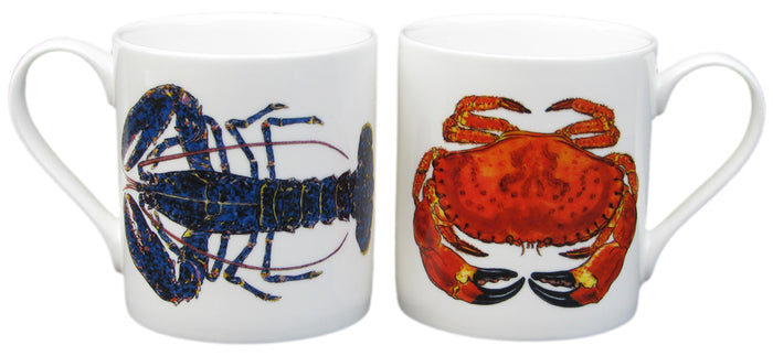 Crab & Lobster Mug (large size) table setting