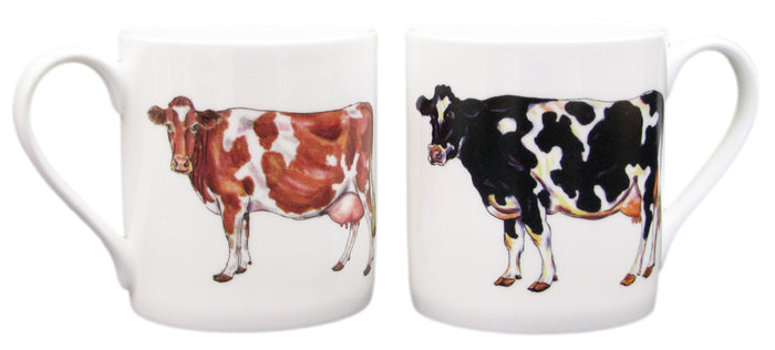Holstein-Friesian Cow Mug (large size) table setting