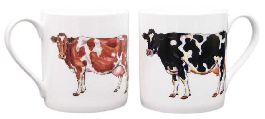 Holstein-Friesian and Guernsey Cow Mug
