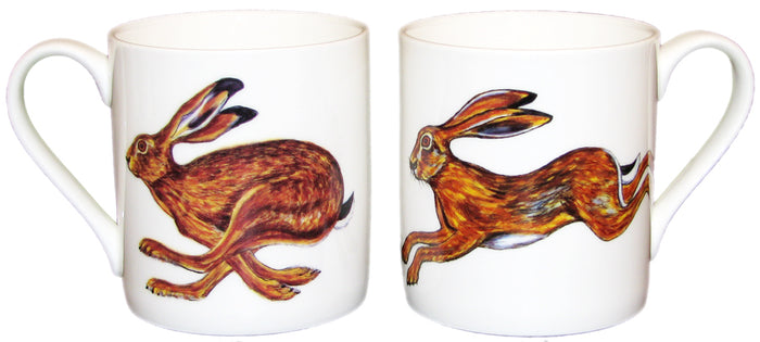 Hares mug (large size) size & rim guide