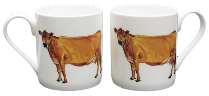 Jersey Cow Mug (medium straight sided) table setting