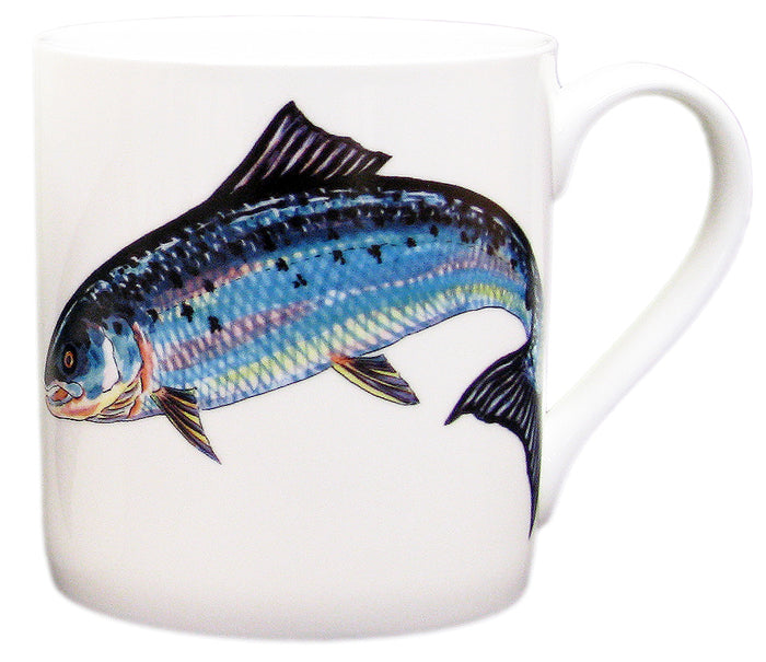 Salmon Mug (large size) size & rim guide