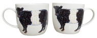 Richard Bramble Belted Galloway Cow Mug (medium size) pair