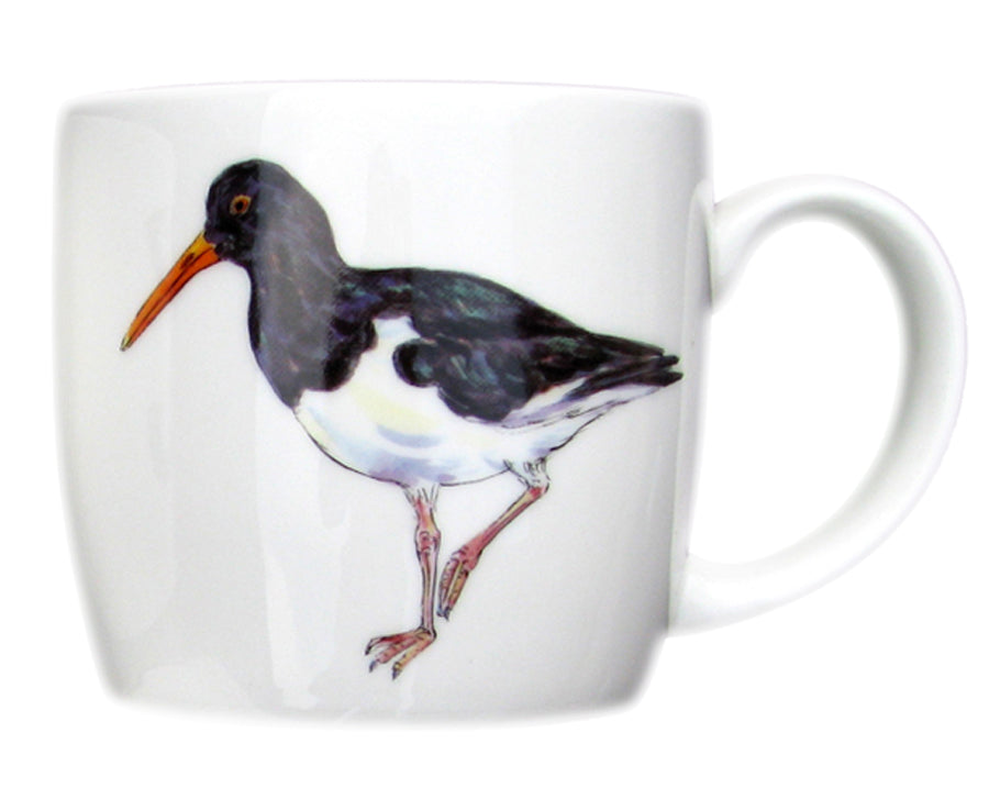 Oystercatcher Mug medium round sided Richard Bramble — Richard