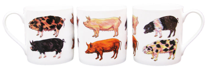 Multi Pigs Mug (large size) table setting