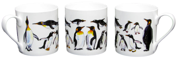 Multi Penguin Mug (large size) table setting