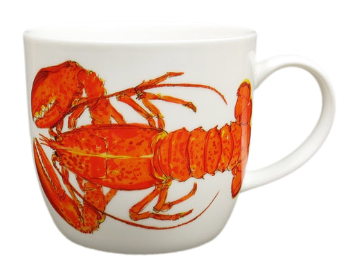 Red Lobster Bonechina Mug by Richard Bramble