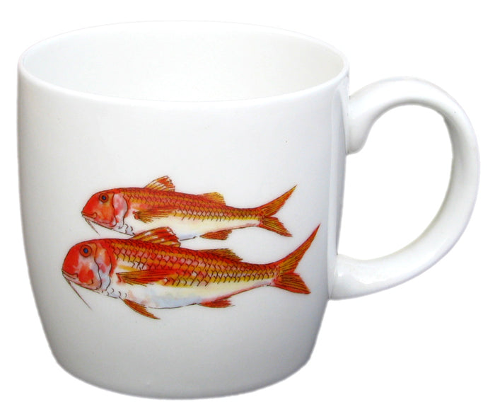 Red Mullet Mug (medium round sided) table setting